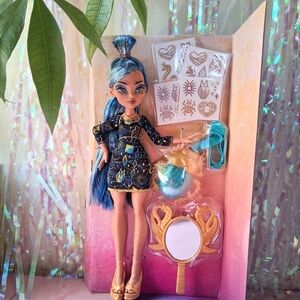 Monster High Doll with Blue and Gold Outfit